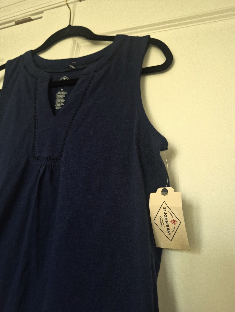 St. John's Bay Navy Keyhole Sleeveless Tank